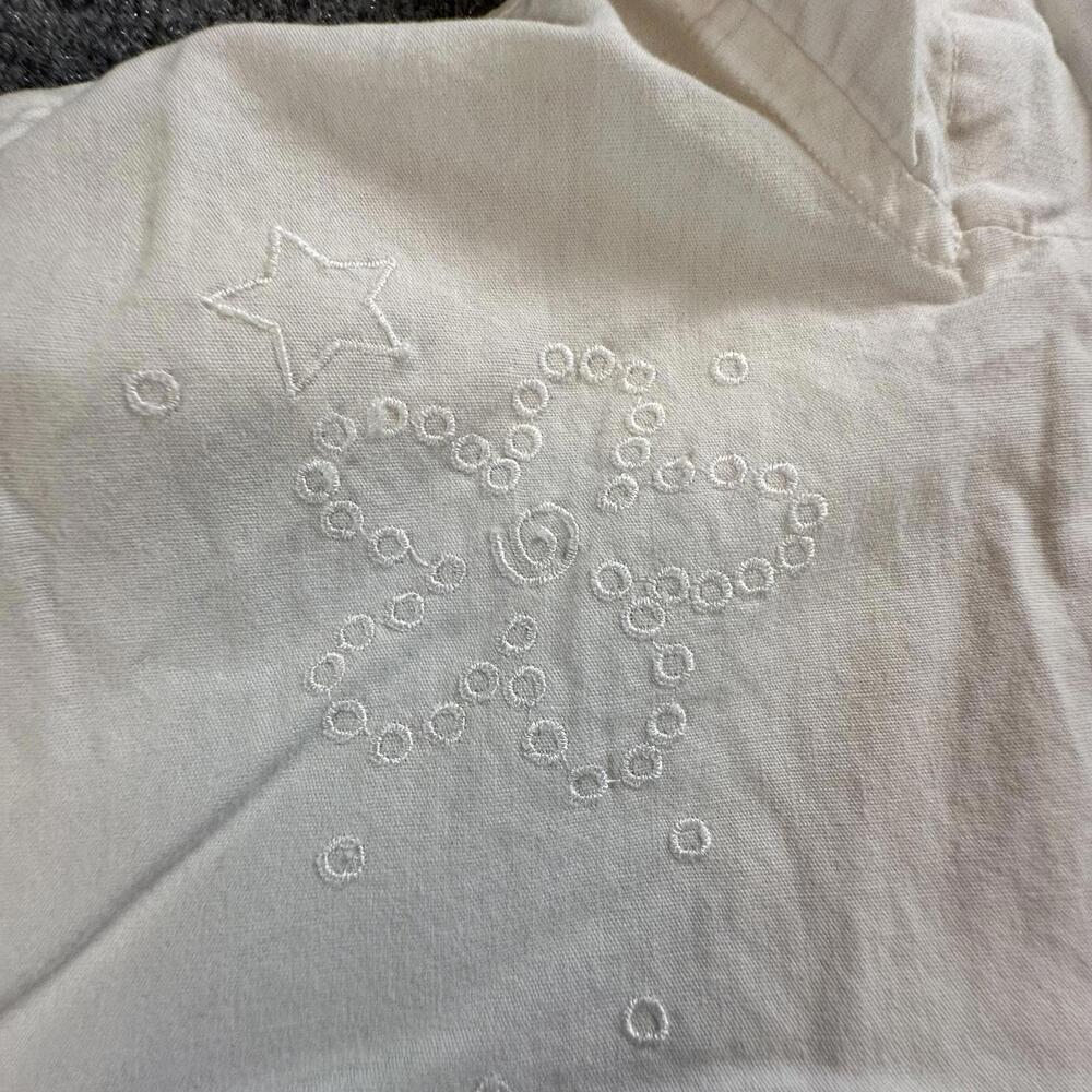 Bill Blass Men's Zip Hoodie Jacket L White Cotton Lightweight Streetwear Q-1 - Picture 11 of 14